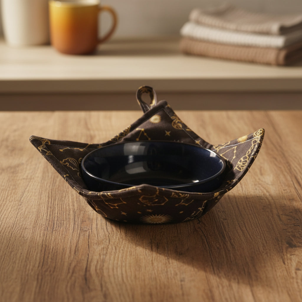 Celestial Zodiac Microwave Bowl Cozy - Set of 2